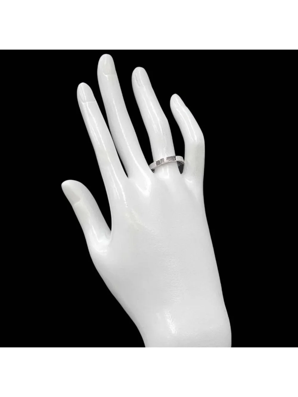 Cartier Laniere 54 Ring 18k WG White Gold 750
